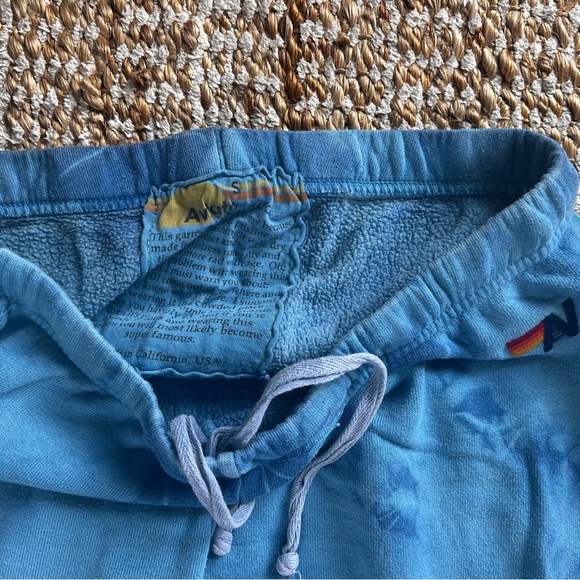 Aviator Nation Womens Size S Blue Tie Dye Sweatpants - Picture 2 of 2